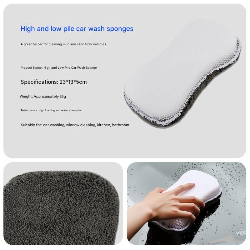 9-Piece Orange Car cleaning kit- Microfibre Wash Mitt, Sponge, Wheel Brush, Waxing Pads & Towels - Complete Auto Detailing Set for Home & Garage Use