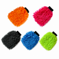 5PCS Chenille Car Wash Mitts, Thickened Microfiber Cleaning Gloves - Double Sided Soft Coral Fleece Sponge Mitt with Waterproof Lining for Cars SUVs Trucks and Boats