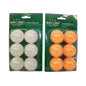 6x Table tennis balls 6 balls on card (36balls) - Orange