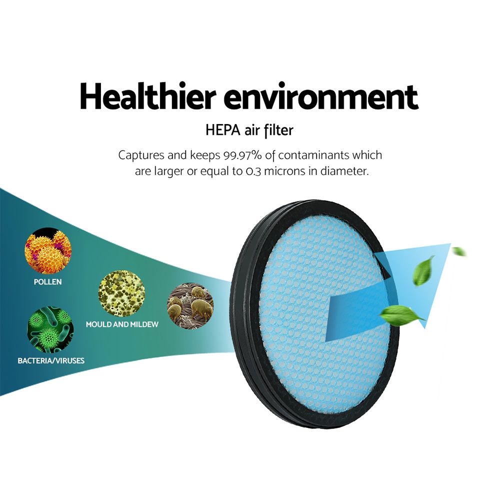 Devanti Stick Vacuum Cleaner Brushless Cordless 250W Red